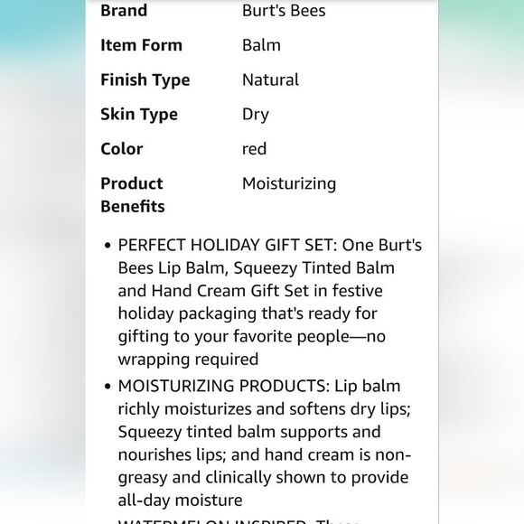 Burt's Bees Merry Melon Ready To Give Gift Set - Picture 6 of 8